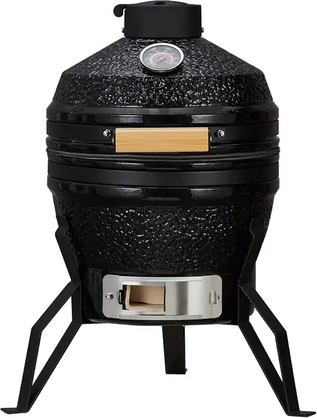 13 Zoll Kamado Grill, Mini Keramikgrill Holzkohlegrill