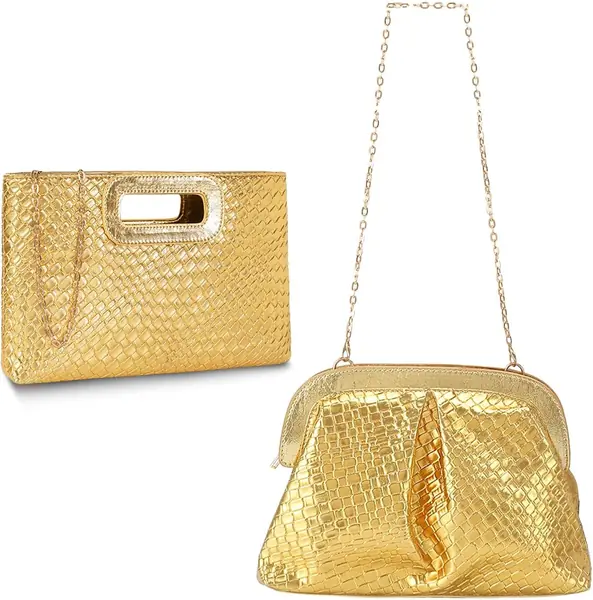 2-Teiliges Set Damen Abendtaschen Aus PU-Leder…