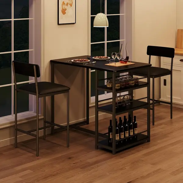 3-Teiliger Bartisch Für 2 Personen Mit…