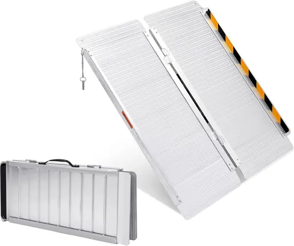 Aluminium Rollstuhlrampe Klappbar 91cm, Tragbare