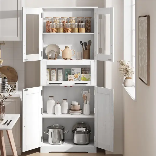 Badezimmerschrank, 170 cm Aufbewahrungsschrank mit…