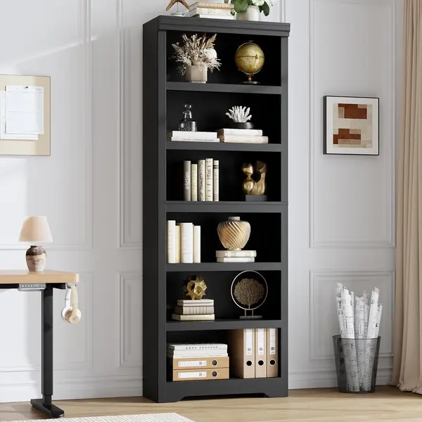 Bücherregal Mit 6 Fächern Standregal Bücherschrank…