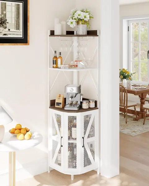 Eck-Barschrank Mit Steckdose Industrieller Weinschrank…