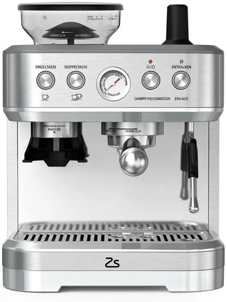 Espressomaschine mit integriertem Mahlwerk