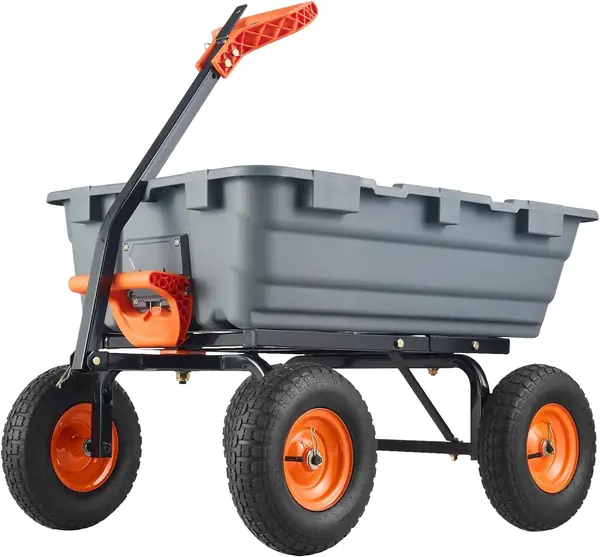 Gartenwagen mit Kippfunktion, Transportwagen für 408 kg