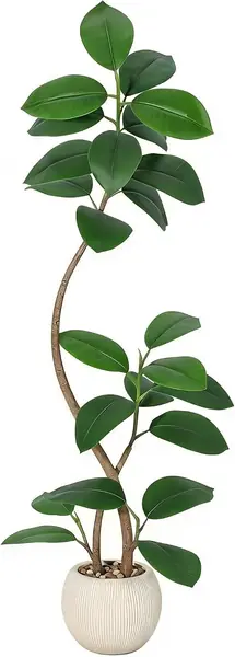 Künstliche Pflanzen 150cm, Künstlicher Gummibaum Groß…