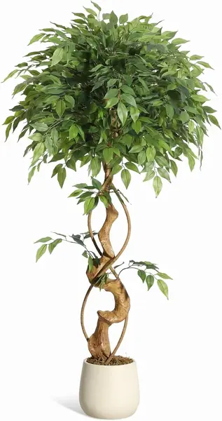 Künstlicher Ficusbaum 120 cm, Kunstpflanzen wie Echt…