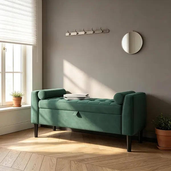Sitzbank mit Stauraum (118cm), Polsterbank & Sitztruhe…