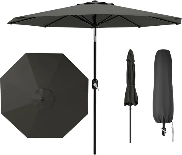 Sonnenschirm (270 cm) Mit Kurbel Und Knickfunktion…