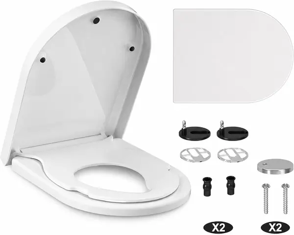 WC-Sitz D-Form mit Kindersitz und Absenkautomatik