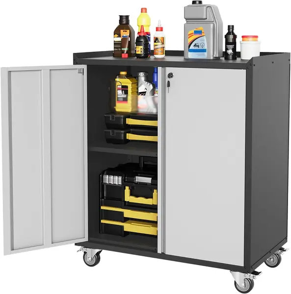 Werkzeugschrank auf Rollen, 90 x 77 x 46 cm